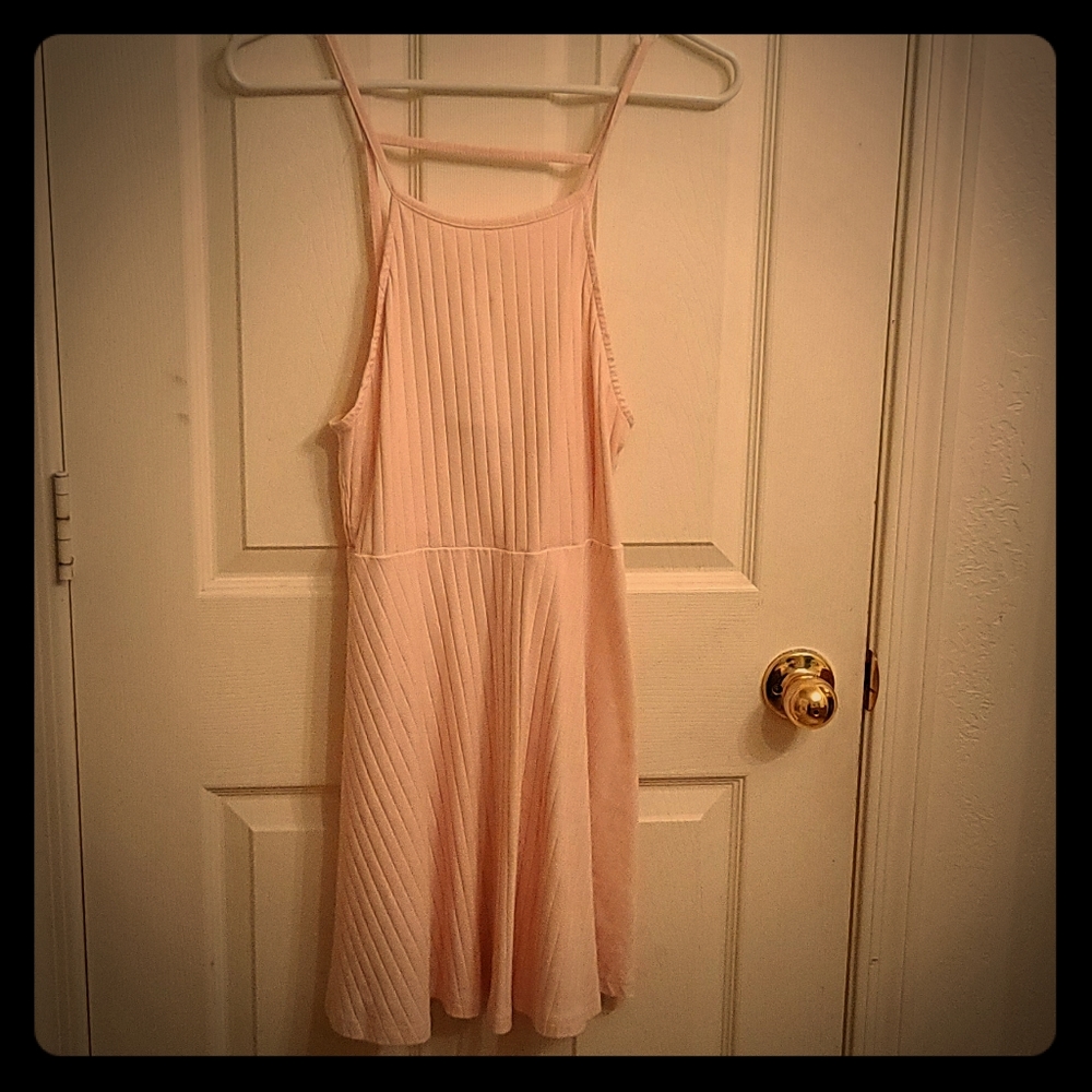 Blush Pink Skater Dress